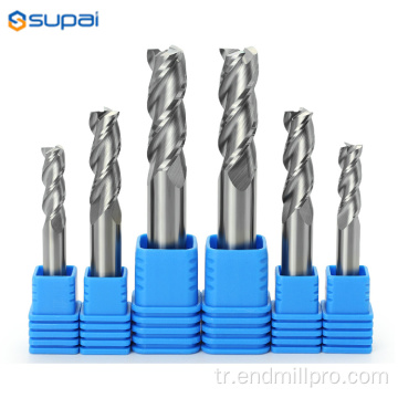 Özel 4Flute End Mill Altın Tisin Kaplama Fresa